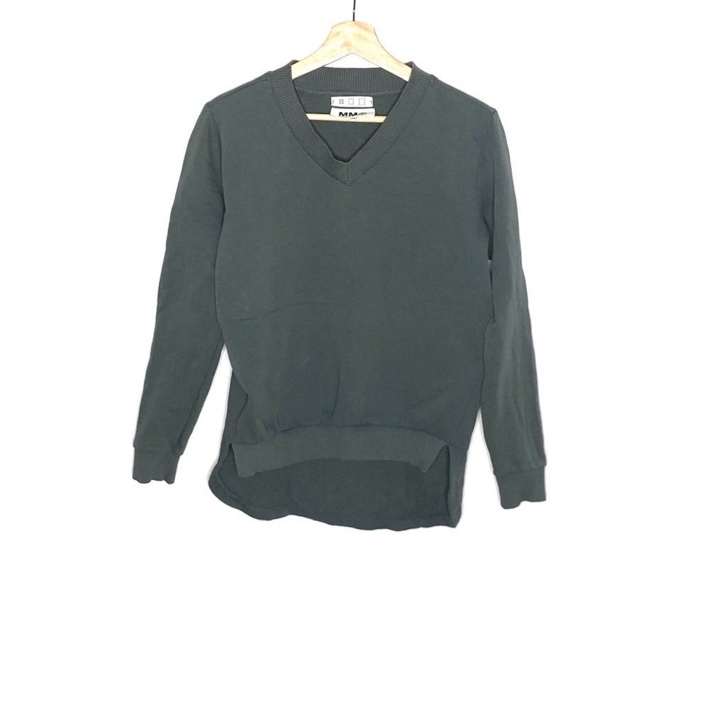 Maison Martin Margiela Dark Gray V-Neck Sweater